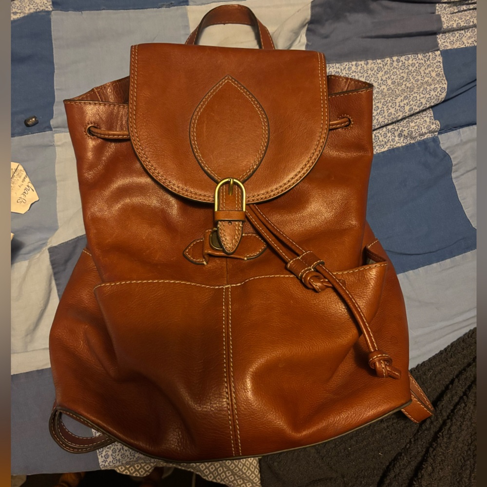 Fossil Leather Backpack